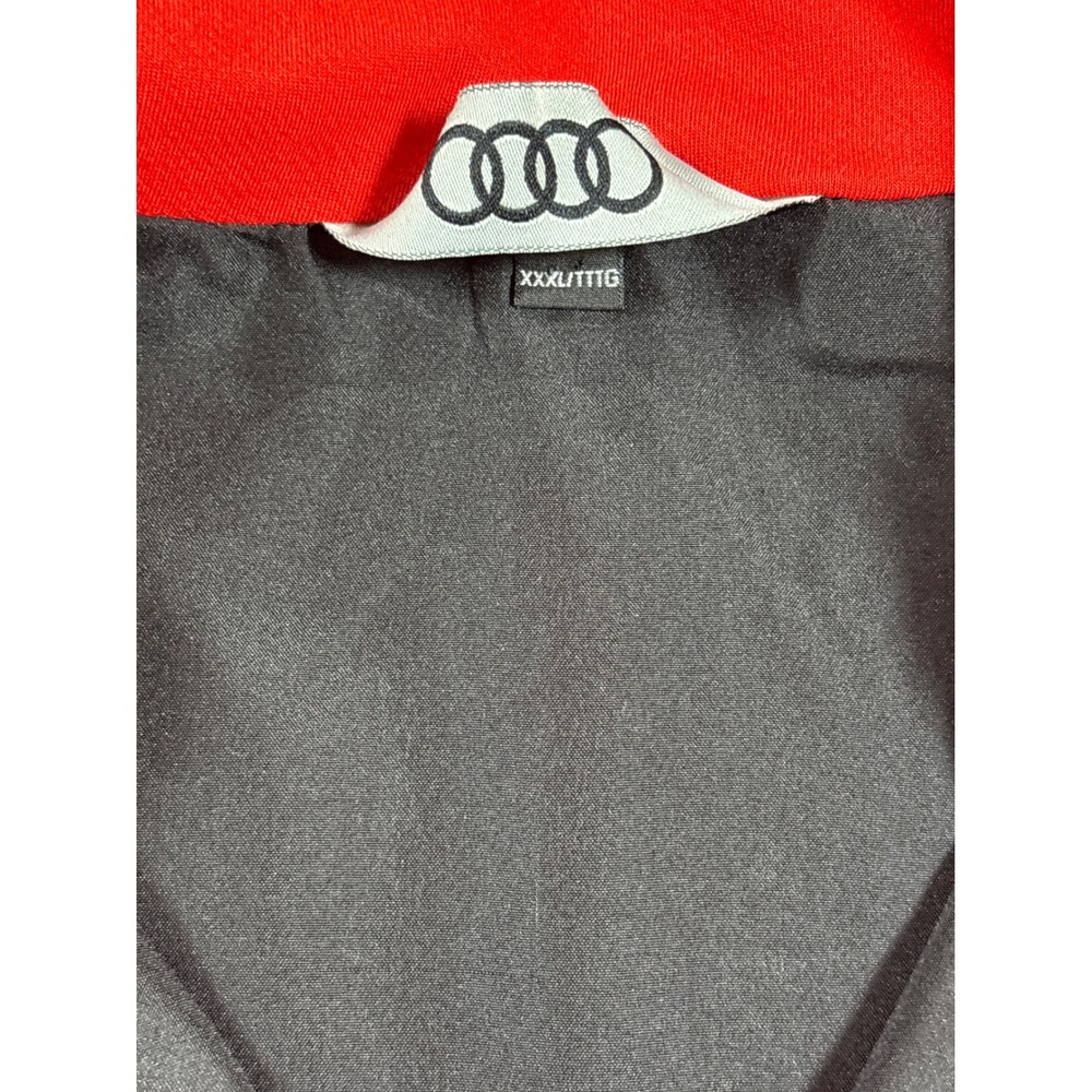 Audi Sport Mens Red Black Full Zip Track Jacket Racing Automotive XXL - Picture 6 of 7